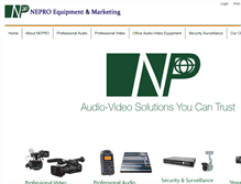 Tablet Screenshot of nepro.com.sg